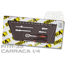 CARRACA 1/4'+ACCESORIOS (F1TR-35)