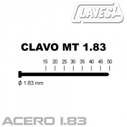 CLAVO ACERO 1.8 (MT) NEGRO