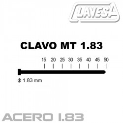 CLAVO ACERO 18 CLAVESA ATK RODAPIE