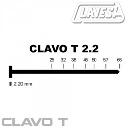 CLAVO T 22 CLAVESA ATK HIERRO