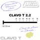 CLAVO T 22 CLAVESA ATK HIERRO