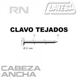 CLAVO TEJADOS CLAVESA CABEZA ANCHA