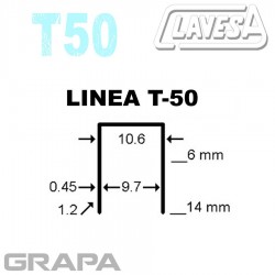 GRAPA LINEA T-50 CLAVESA