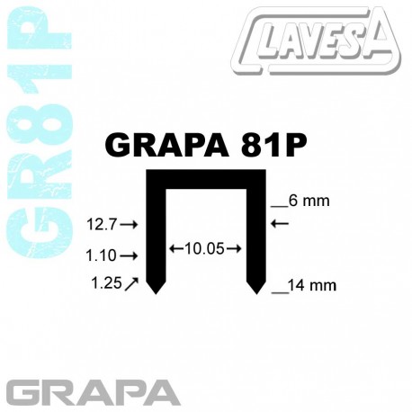 GRAPA PLASTICO 81 P