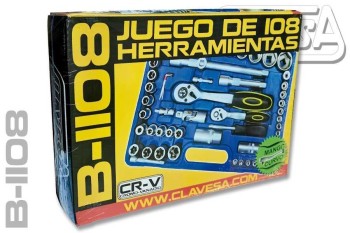 JUEGO DE HERRAMIENTAS 108 PIEZAS