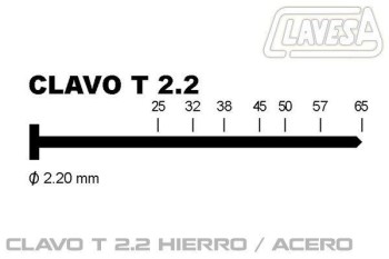 CLAVADORA CLAVO T 2.2 HASTA 64mm