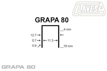 GRAPADORA CLAVESA 8016LN (MORRO LARGO)
