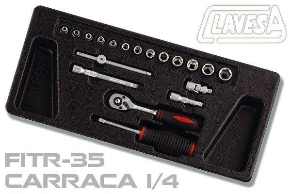 CARRACA 1/4' + 5 ACCESORIOS
