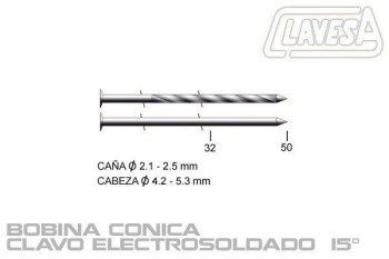 CLAVADORA BOBINA 55mm