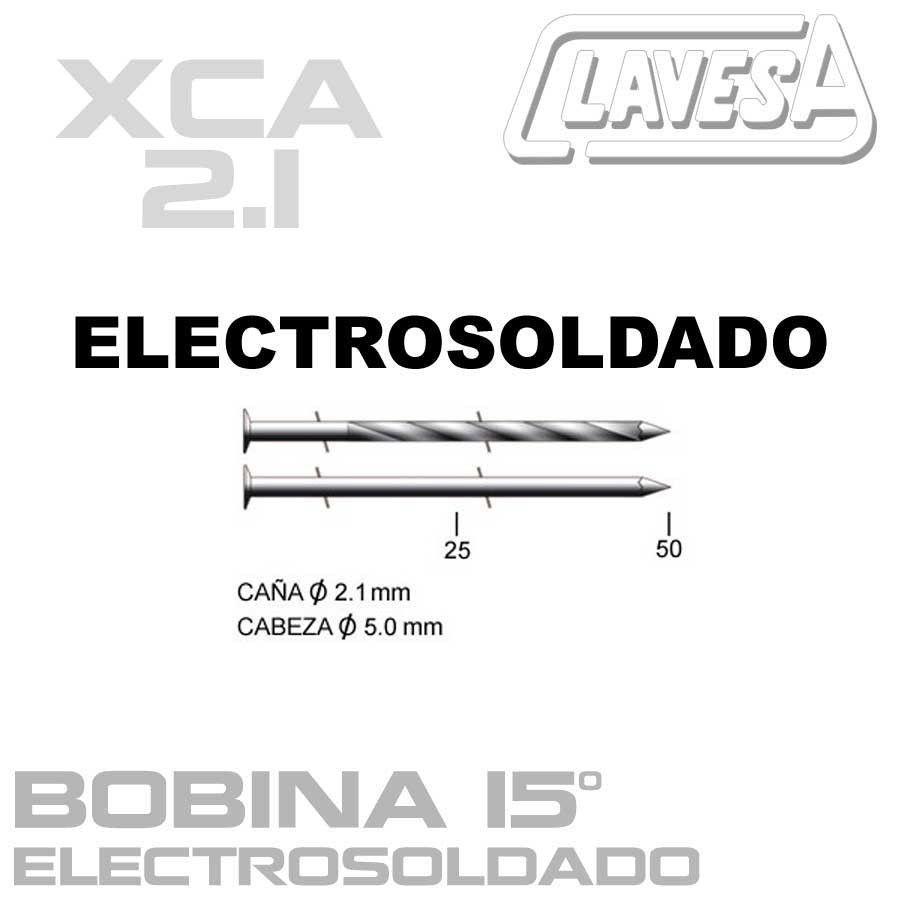 CLAVO ELECTROSOLDADO 15º (D:2,1 mm)