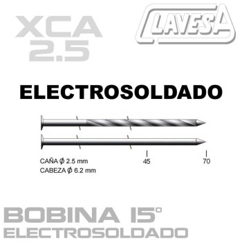 CLAVO ELECTROSOLDADO 15º (D:2,5 mm)