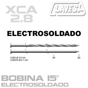 CLAVO ELECTROSOLDADO 15º (D:2,8 mm)