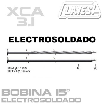 CLAVO ELECTROSOLDADO 15º (D:3,1 mm)