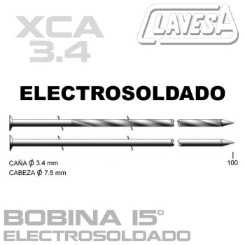 CLAVO ELECTROSOLDADO 15º (D:3,5 mm)