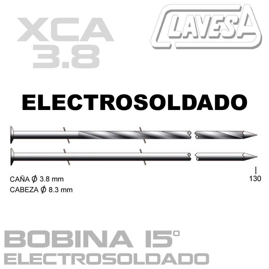 CLAVO ELECTROSOLDADO 15º (D:3,8 mm)