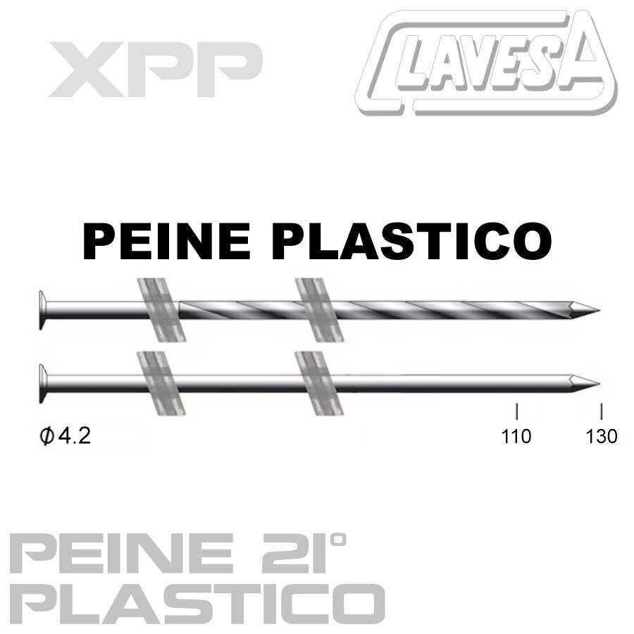 CLAVO PEINE PLASTICO 21º (D:4,2 mm)